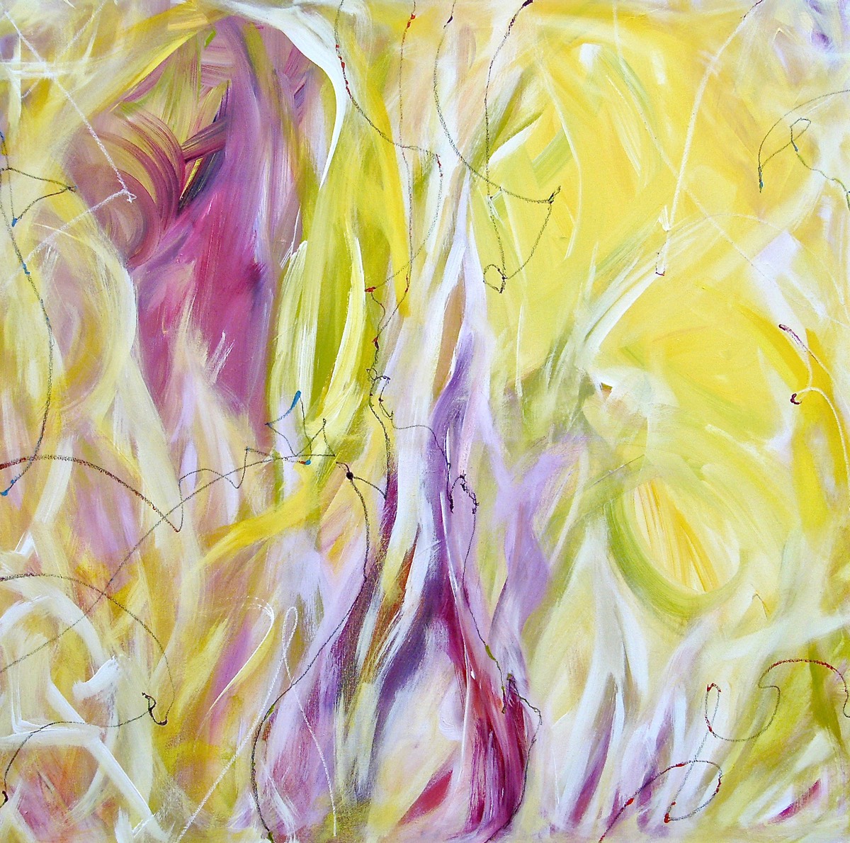 Acrylbild „Kinderkichern“ von Silvia Grasser