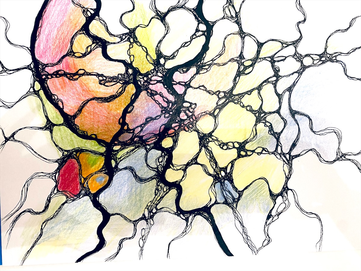 Neurographik von Silvia Grasser, Schritt 6: Verstärken